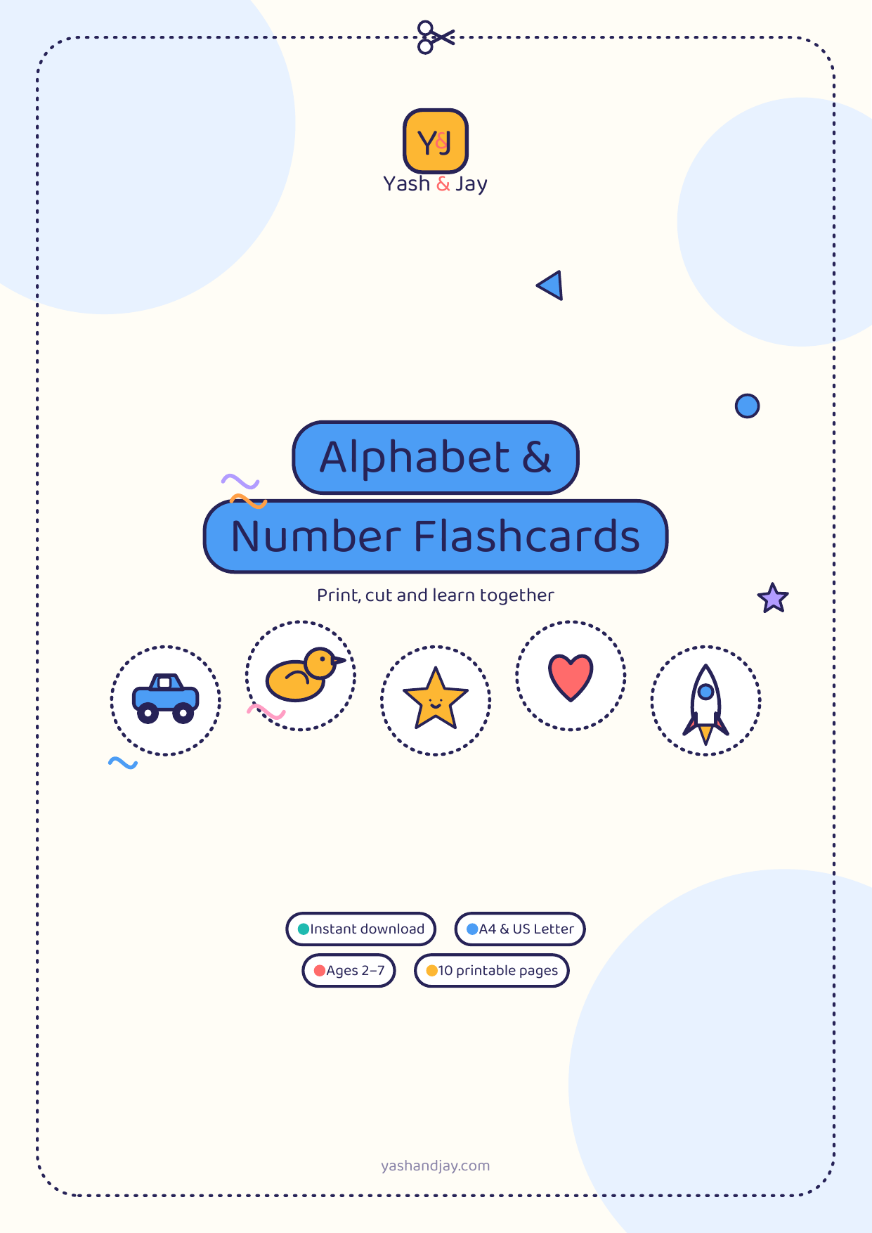 Alphabet & Number Flashcards