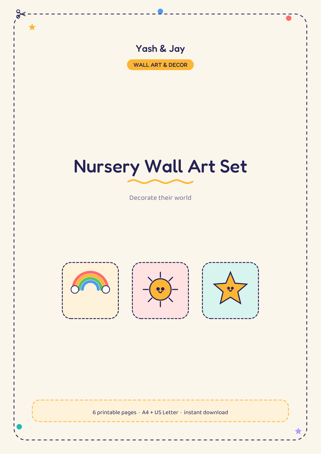 Nursery Wall Art Set