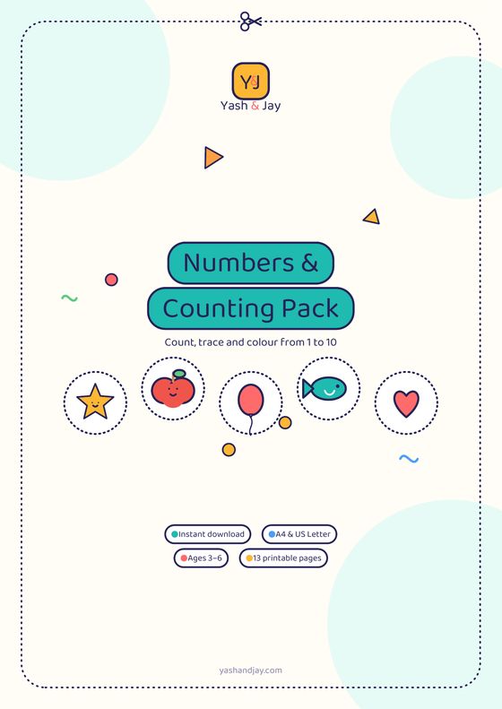 Numbers & Counting Pack printable cover